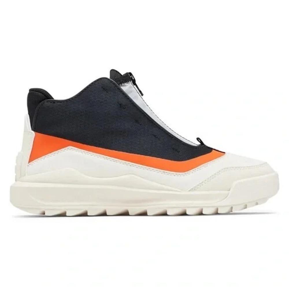 Sorel Kinetic Breakthru Tech High Sneakers Black Orange White Womens 10